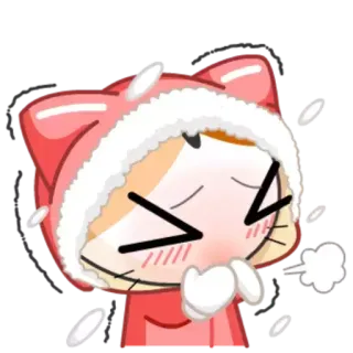 ❄️ 可愛い, 漫画, 冬, 寒い, キャラクター telegram sticker