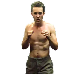 😎 Tyler Durden Fight Club Fight Club, Tyler Durden, Edward Norton, Boxen telegram sticker