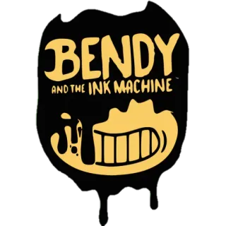 ™ Bendy Bendy and the Ink Machine BENDY
AND THE INK MACHINE videogame, desenho animado, terror, diabo, tinta telegram sticker