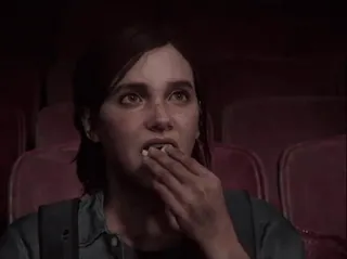 🍿 Ellie Williams The Last of Us Part II Ellie, Videogame, Personage, Eten, Bioscoop telegram sticker