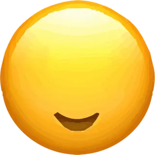 😶 emoji, smiley, fröhlich, gelb whatsapp sticker