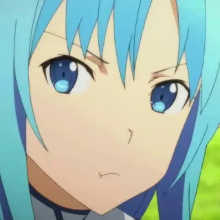 💙 Aqua Konosuba 애니메이션, 코노스바, 아쿠아, 캐릭터, 만화, 웃긴 telegram sticker