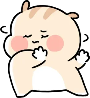 🙅‍♂ cartone animato, animale, carino, adesivo, personaggio telegram sticker