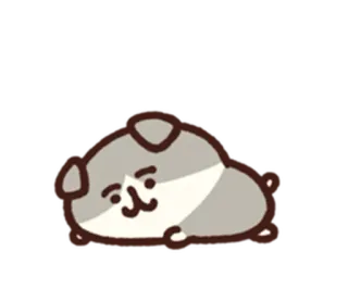 😢 chó, chó con, dễ thương, động vật, thú cưng, hoạt hình telegram sticker