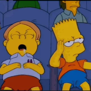 😒 Bart Simpson The Simpsons Cartoons, Fernsehserie, Humor, Animation whatsapp sticker