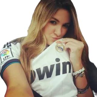 😘 real madrid, fútbol, chica, fútbol, fan, deportes whatsapp sticker