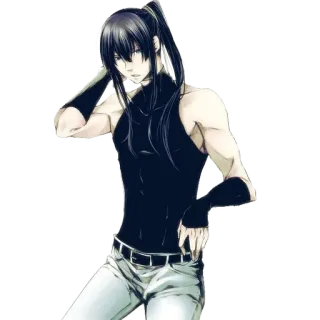 😕 anime, manga, man, male, character, artwork whatsapp sticker