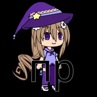 🌟 пр Anime, Kawaii, Gacha, Carino, Ragazza, Strega, Cartone animato whatsapp sticker