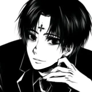 😙 Chrollo Lucilfer Hunter x Hunter anime, manga, chrollo, hunterxhunter, phantom troupe, fanart whatsapp sticker