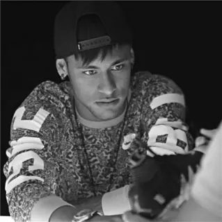 😐 Neymar Неймар, футбол, спортсмен, футболист telegram sticker