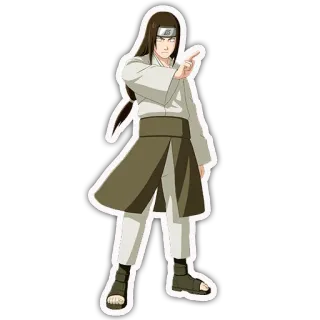 👆 Neji Hyuga Naruto Anime, Naruto, Neji, Hyuga, Personagem, Adesivo telegram sticker