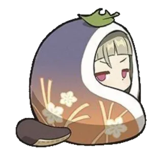 😡 สติกเกอร์, มะเขือ, อนิเมะ, การ์ตูน, ภาพประกอบ telegram sticker
