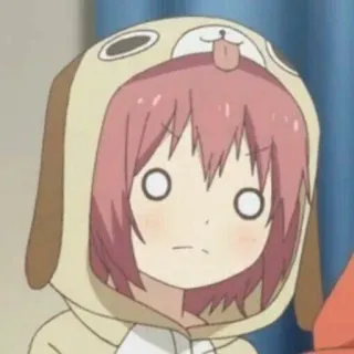 😨 Anime, Anjing, Lucu, Gadis, Hoodie telegram sticker