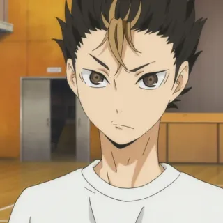 🏐 Nishinoya Yuu Haikyuu!! anime, haikyuu, nishinoya yuu, cartoon, character telegram sticker