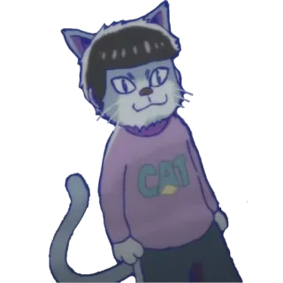 😺 CAT Katze, Anthropomorph, Tier, Cartoon, Süß telegram sticker