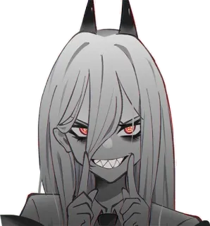 👀 Power Chainsaw Man Anime, Manga, Corna, Diavolo, Male, Potere, Chainsaw Man telegram sticker