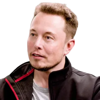 🤔 Elon Musk retrato, empresário, Elon Musk, Tesla, SpaceX telegram sticker