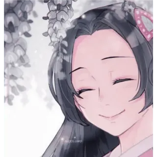 🙂 Nezuko Kamado Demon Slayer anime, fanart, nezuko, demon slayer, cute, girl, smile telegram sticker