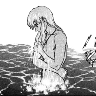🧖‍♀️ Griffith Berserk Anime, Manga, Wasser, Baden, Griffith telegram sticker