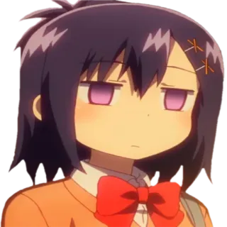 😐 Anime, Mangá, Garota, Fofa, Personagem telegram sticker