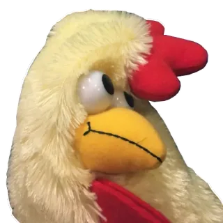 😑 Huhn, Puppe, lustig, Spielzeug telegram sticker