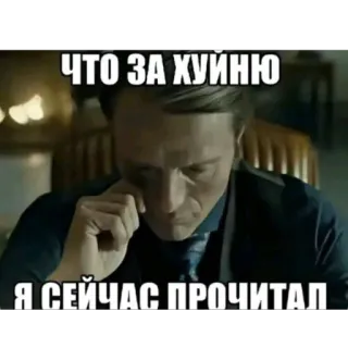 🤨 ЧТО ЗА ХУЙНЮ
Я СЕЙЧАС ПРОЧИТАЛ русский, мем, смешной, обидный, текст telegram sticker