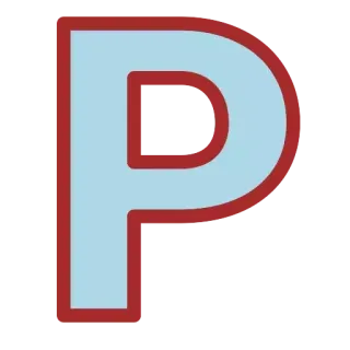 🅿️ P буква, алфавит, P whatsapp sticker