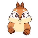 💁♀️ белка, животное, милый, мультфильм, млекопитающее, грызун telegram sticker