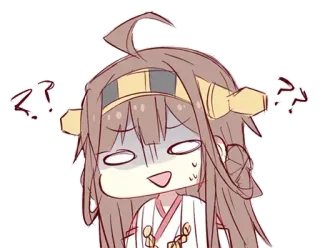 🤨 anime, bingung, tanda tanya, imut, manga, ekspresi telegram sticker