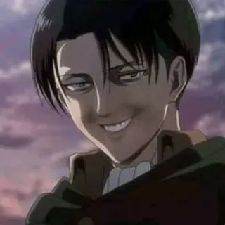 😁 Levi Ackerman Attack on Titan anime, attack on titan, levi ackerman, manga, funny telegram sticker