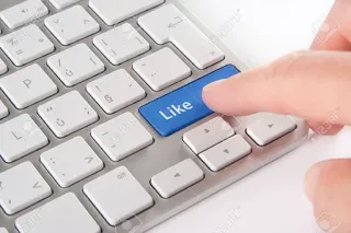 👍 Like Suka, Tombol, Komputer, Papan ketik, Internet, Media sosial telegram sticker