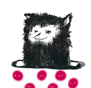 😱 monster, creature, whimsical, drawing, illustration, hat whatsapp sticker