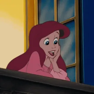 😍 Ariel The Little Mermaid Ariel, Disney, The Little Mermaid, princess, cartoon, animation telegram sticker