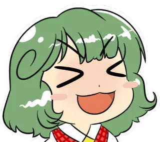 😂 Anime, Cartone animato, Personaggio, Espressione, Felice telegram sticker