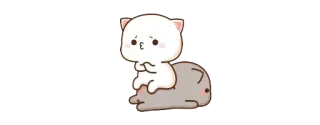🙅 귀여운, 고양이, 동물, 만화, 카와이, 캐릭터 telegram sticker