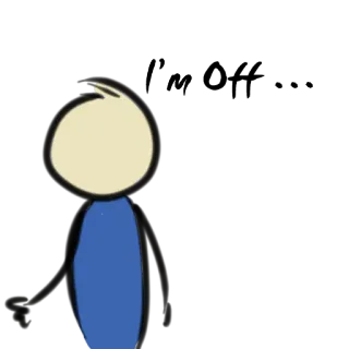 🚶 I'm sorry przeprosiny, przepraszam, kreskówka, komiks, patyczak telegram sticker