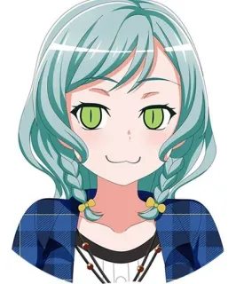 😏 Anime, Desenho animado, Menina, Personagem, Fofo, Ilustração telegram sticker