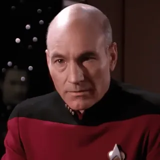 🤦♂️ Jean-Luc Picard Star Trek: The Next Generation telegram sticker