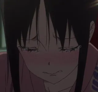 😔 Anime, Traurig, Weinend, Mädchen, Manga whatsapp sticker