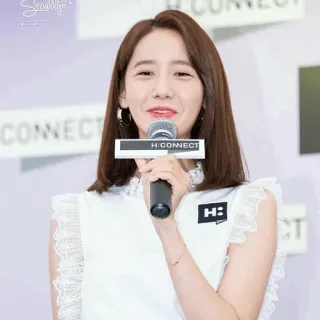 🍸 H:CONNECT coreano, atriz, cantora, K-pop, Yoona, celebridade whatsapp sticker