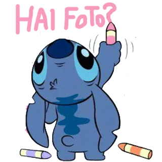 🐨 Stitch HAI FUCK Stitch, cartoon, disney, offensive telegram sticker