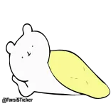 😴 tord sticker animal, urso polar, desenho animado, fofo, adesivo telegram sticker