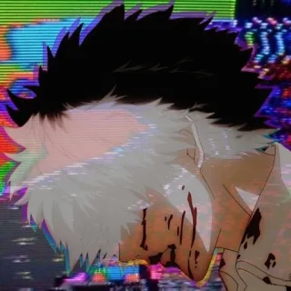 ☺️ Anime, Bloed, Verdrietig, Geweld, Kunst, Digitale kunst telegram sticker