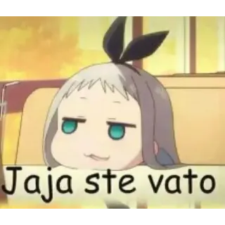 😏 Jaja ste vato meme, anime, funny, expression, reaction telegram sticker