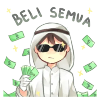 😀 DEVL EXTREME money, luxury, rich, wealth, success, cartoon, character, sunglasses telegram sticker