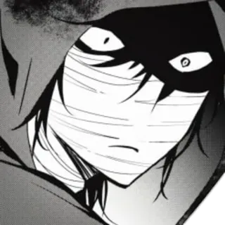 😳 Isaac Foster Angels of Death Anime, Horror, Manga, Personaggio, Felpa con cappuccio, Bende telegram sticker