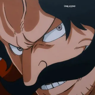 👑 Gol D. Roger One Piece anime, One Piece, Gol D Roger, re dei pirati, manga, animato telegram sticker