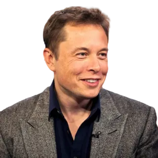 😊 Elon Musk Elon Musk, Empresário, Empreendedor, Tecnologia, Tesla, SpaceX telegram sticker