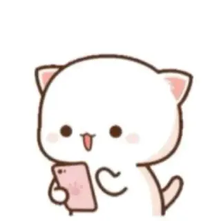 💟 kot, słodki, naklejka, zwierzę, kreskówka telegram sticker