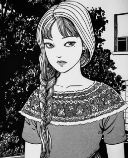 😐 Manga, Anime, Dziewczyna, Ilustracja telegram sticker